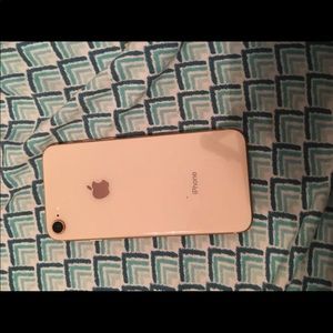 iPhone 8 in rose gold and black